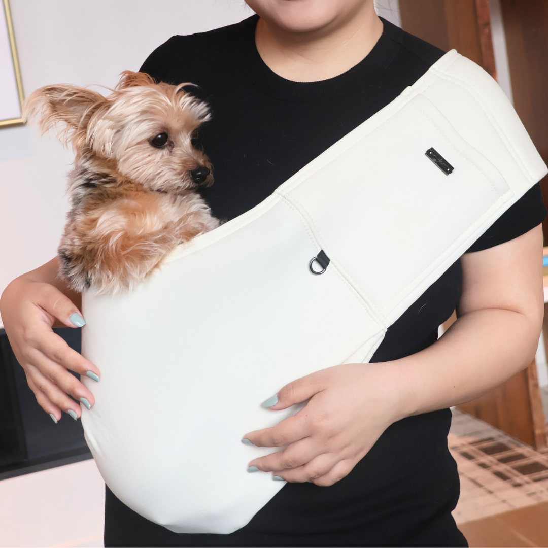 The Adjustable Dog Sling Carrier The Travel Pawket